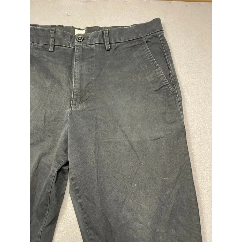 GAP Essential Khaki Slim Cotton Blend Black 32x32 Mens